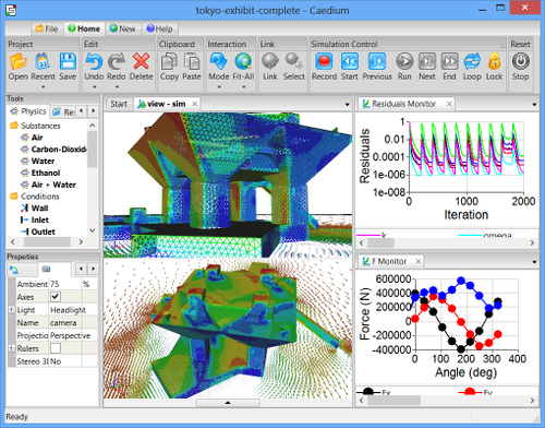 Scripted Caedium v5 CFD Simulation for a Wind Direction Sweep