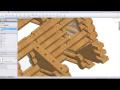 View Creating a Log Cabin in SolidWorks - Part 17: Assembling another Type of Roof Support