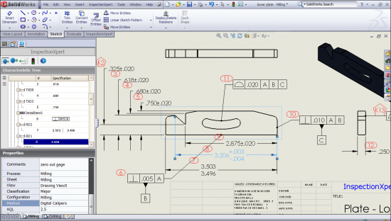 Extensible CAD to demonstrate InspectionXpert® at SolidWorks