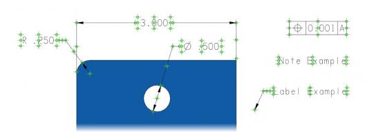 KeyCreator software interface showing increased number of attachment points to make working with labels more efficient